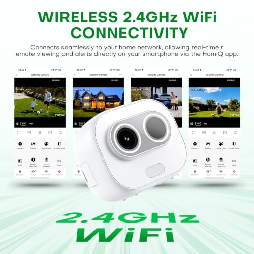 HomiQ Solar Window Security Camera, Indoor Cam with Rechargeable Battery - image 6
