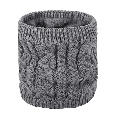 TINAYAUE Unisex Beheizter USB-Schal Warmer Winterschal verdickter Plüsch Halswärmer Weicher Strickschal Winddicht Nackenwärmer Gestricktes Halstuch für Radfahren, Wandern, Reisen, Bergsteigen