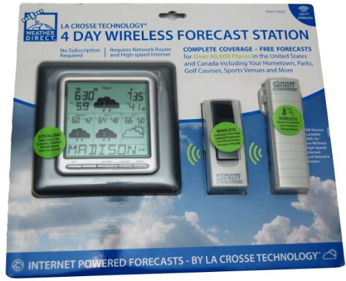 La Crosse Technology WD-3103U-CP 4-Day Accurate Weather Thermometer - Quantity 1