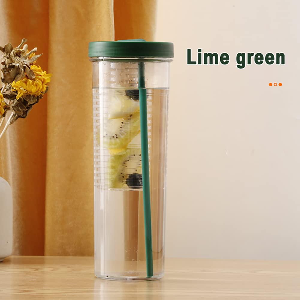 Borraccia 700ml Con Contenitore Per Frutta E Cannuccia - Infusore Rimovibile, Senza BPA, Per Sport E Viaggi - 2