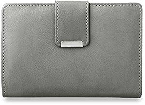 Preisvergleich Produktbild praktisches Damen - Portemonnaie Leder - Geldbörse (grau)