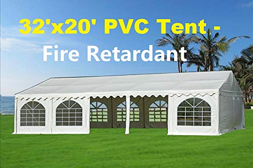 Delta Canopies 32'X20' Pvc Party Tent (Fr) Wedding Canopy Shelter White - Fire Retardant #TOP1