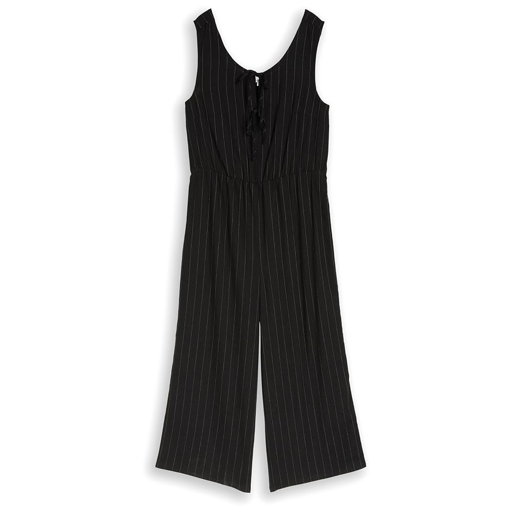 TOM TAILOR Denim Damen 1050302 Jumpsuit mit Leinenanteil