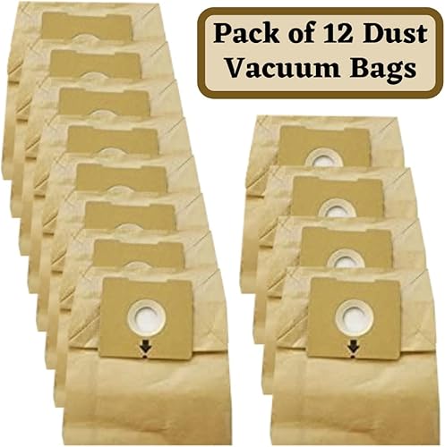 Paquete de 12 bolsas de vacío de repuesto para aspiradora Bissell Zing Series Ideal para 4122, 4122D, 1668W, 2154A, 2154C, 2154W OEM # 2138425