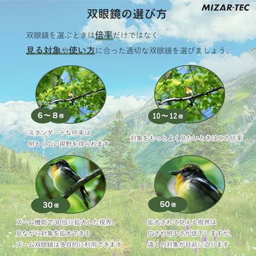 Binoculares compactos MIZAR-TEC 4.5X con estuche miniatura 6