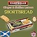 Campbells Shortbread with Stem Ginger & Sicilian Lemon 4.41 Oz (Pack of 3) - Pure Butter Scottish Shortbread Cookies from Scotland, Ginger Lemon Cookies, Gourmet British Tea Biscuits & Gift Box