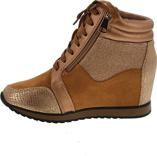 Forever Link Women's Shea-42 Fashion Wedge Sneakers2