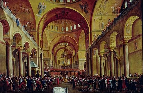 Lienzo decorativo de la Basílica de San Marcos para renovar paredes vacías del hogar, 60x90cm