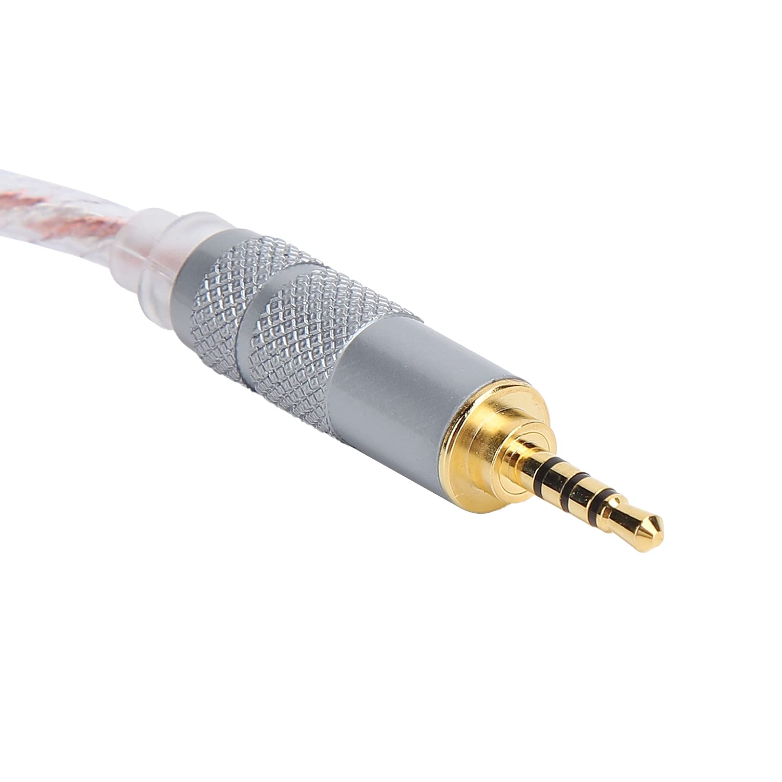 KIKYO Cavo adattatore audio da 2,5 mm maschio a femmina, cavo audio in rame da 14 cm con ottima struttura del suono (da 2,5 mm maschio a 4,4 mm femmina)
