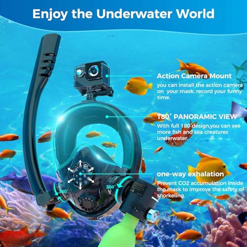 SMACO Mini Tanque de Buceo con Máscara de Snorkel, Tanque de Aire Pulmonar de 0.5L miniatura 3