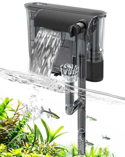 Pawfly 3W Aquarium Filter - Hängender Außenfilter 246L/H Für Bis Zu 19L Becken