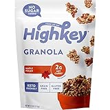 HighKey Sugar Free Granola Bites - Maple Pecan Granola - 11oz - Gluten Free Snacks Keto Breakfast Cereals Maple Pecan Nut Clusters Sugar Free Snack High Protein Food Pale Ketogenic Diabetic Diet Friendly Products