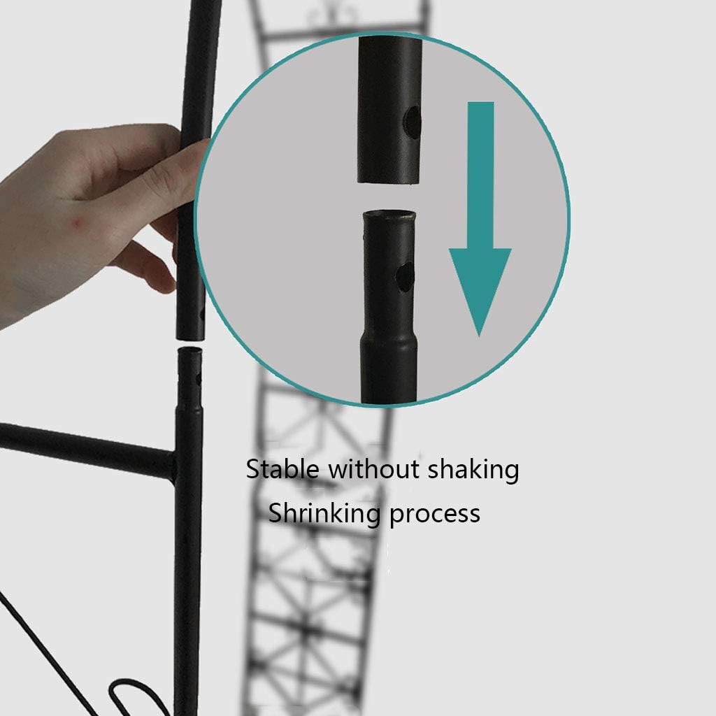 Arbors Garden Arch Garden Gazebo with Pointed Tips for Climbing Vines and Plants Wedding Banquet Decoration Black