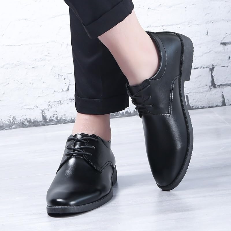 Casual Dress Shoes for Mens Men's Lace Up Leather Shoes Man Patent Leather Fashion Retro Half Brogue Men's Lace-Up Dress Business Shoe Men Party Wedding Oxfords2