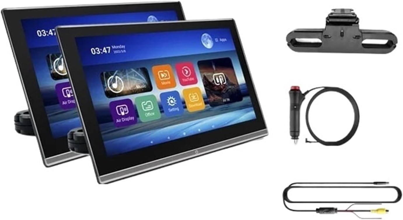 11.5/13.3'' System IPS Headrest Monitor Tablet Touch Screen for Car Rear Seat Display Mirror Images Video Player (11.5 Inch 2g)