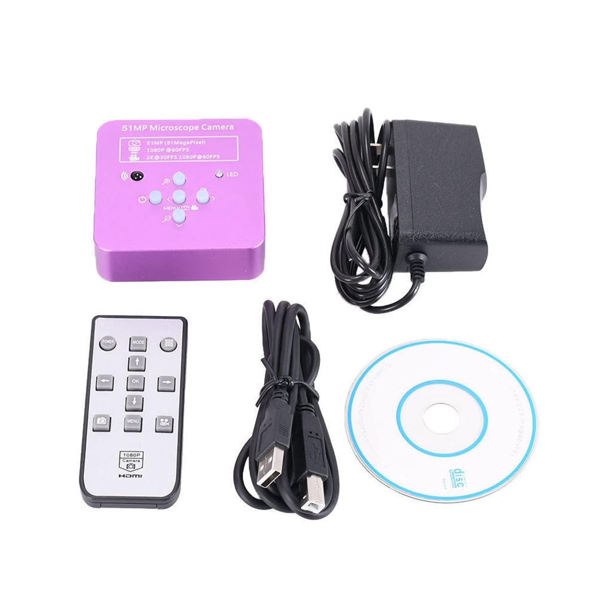 Microscope HD 2K 51MP 1080P Electronic Digital Video Microscope Camera HDMI USB C Mount Industrial Camera for Phone PCB Solder Repaired