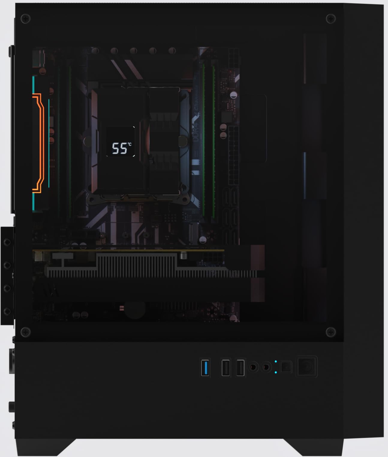 OKAMUS Gaming PC - i7-6700, RX 590, 16GB RAM -5