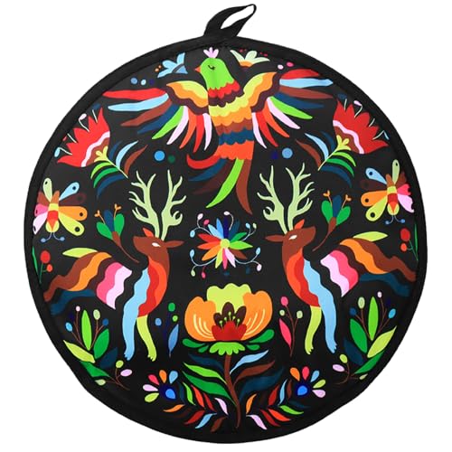 AUVCAS Tortilla Warmer Pouch 12 Inch Insulated & Microwaveable Fabric Tortilla Keeper Holder Keeps...