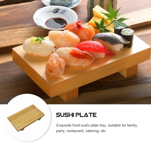 Plato para sushi estilo japonés medio rectangular miniatura 4