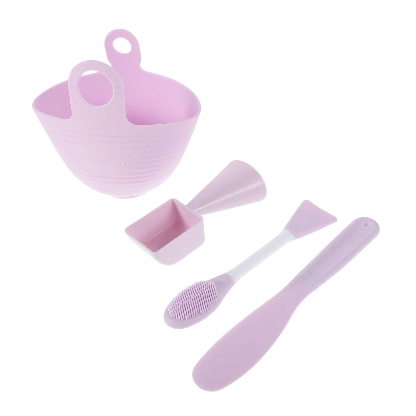1 Set Silicone Face Mask Bowl DIY Facial Mask Mixing Kit with Stirring Tool for Women Skin Friendly and Portable Skincare Accessories for Home and Salon Use