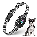 RICIVI Anti-Bark Collar for Small Dogs, No Shock Anti Barking Collars with 7 Sensitivities, 3 Adjustable Modes Beep & Vibration, IP67 Waterproof - Effective & Humane Small Dogs Bark Collar, Dark Black