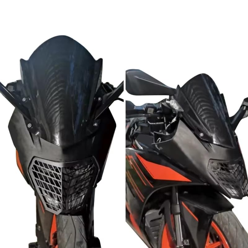 Couvercle protection calandre phare avant moto RC390 2014-2021 silver - 2