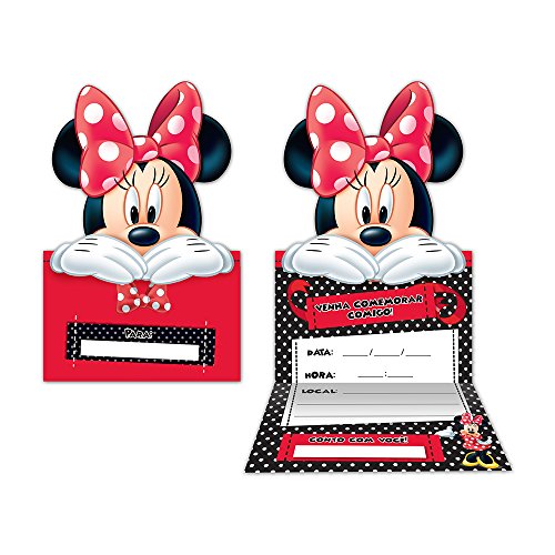 Regina Conv Gde R 95 Red Minnie - Pacote De 8 unidades