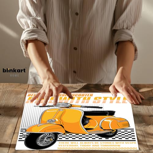 Image of BLINKART Vespa SprintCar Posters Sticker Gift Items for Boys Room Wall Decor || Comes with Double-Sided Tape|| Decoration Bedroom Living Room Office Studio Decor | 12x18 In (A3) - CAR-315