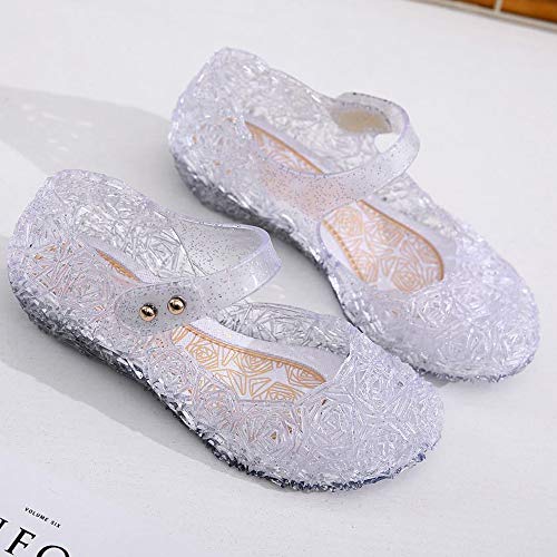 eccbox Princess Girls Sandals Dance Party Cosplay Jelly Shoes Mary Jane for Toddler Kids 5