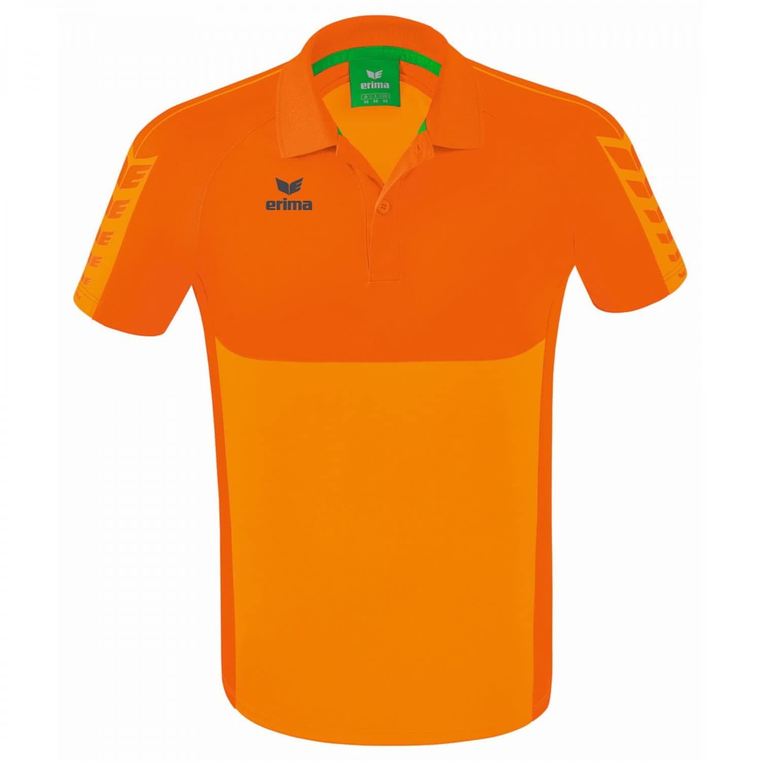 Erima Men's Six Wings Sport Polo, New Orange, S