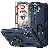 Galaxy A12 Case, Samsung A12 Case, with HD Screen Protector, YZOK [Military Grade] Ring Car Mount...