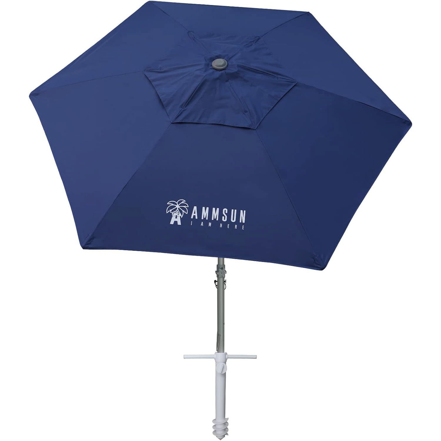AMMSUN 8ft Beach Umbrella