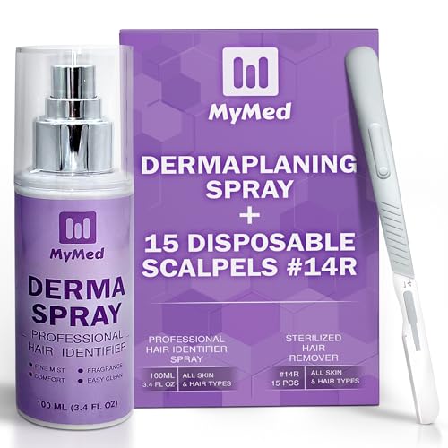 Spray identificador de vello para afeitar rostro dermaplaning miniatura 1