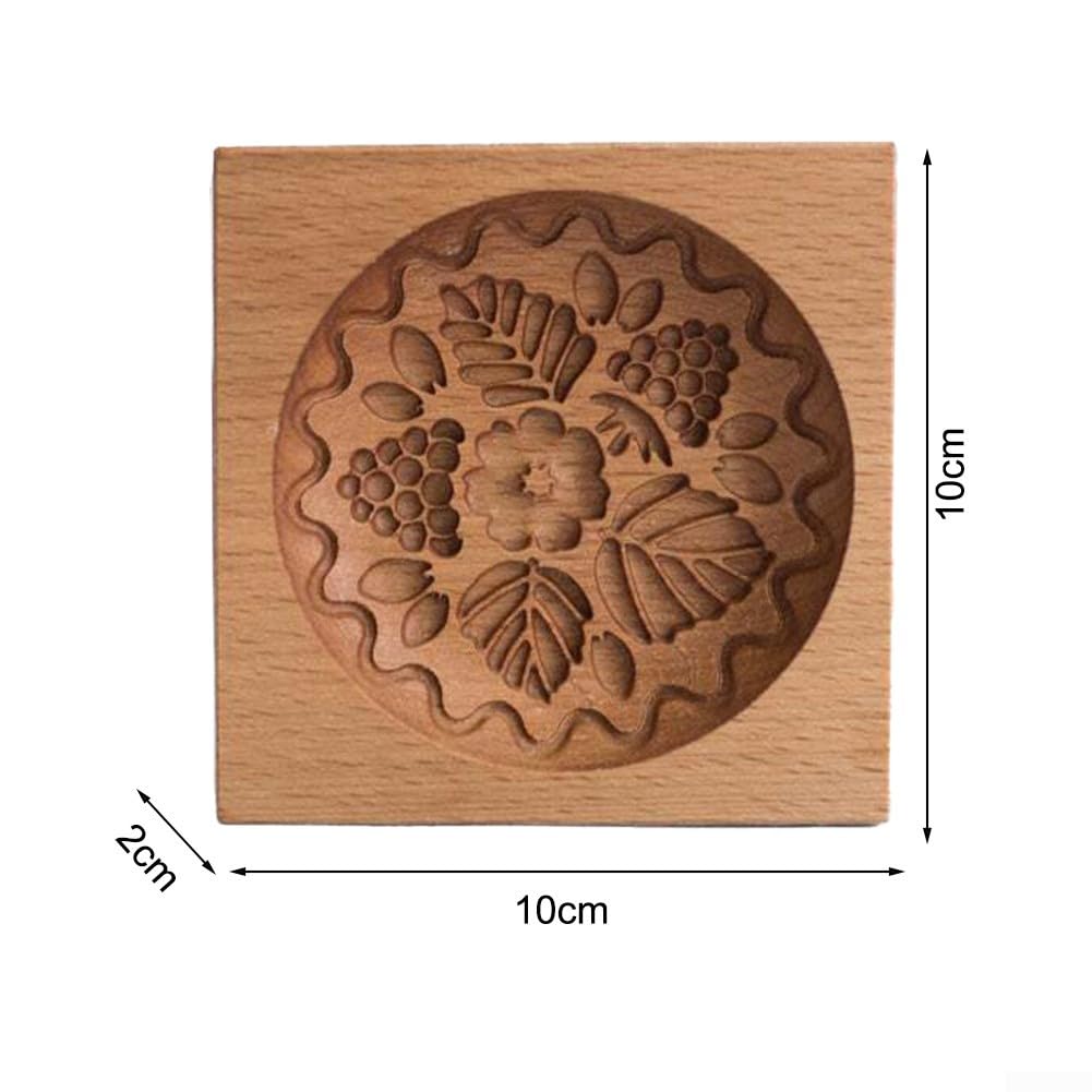 SDGBCXD， Stampi for biscotti in legno, biscotti, stampi for biscotti in legno, stampi for biscotti in rilievo in 3D, stampi for timbri, formine for biscotti fai da te for tutti gli appassionati di pas