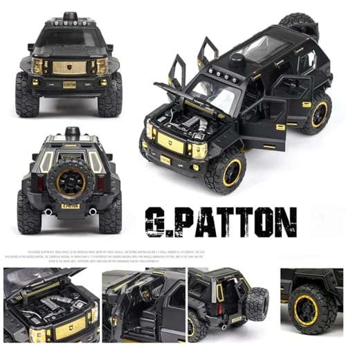 Image of 1:24 G-Patton Car Model, Diecast Pull Back Car Toy car, Doors Open, Light and Sound, Boys Toys Kids Adults Gifts【Colors as Per Stock】