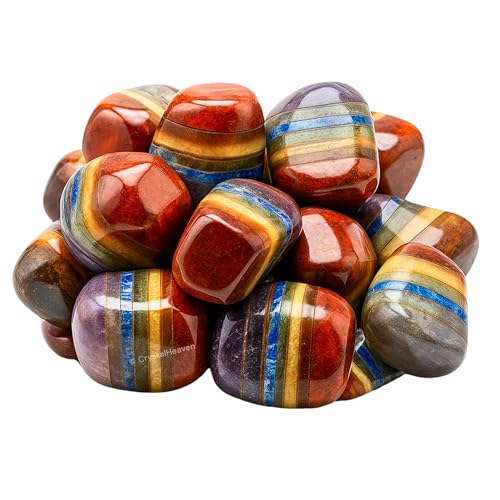 Image of Crystal Heaven Certified Chakra Healing Tumbled Stone,Natural Polished Crystals For Diy Crafts,Manifestation,Meditation,Pooja Feng Shui And Reiki Healing(30 Grams)