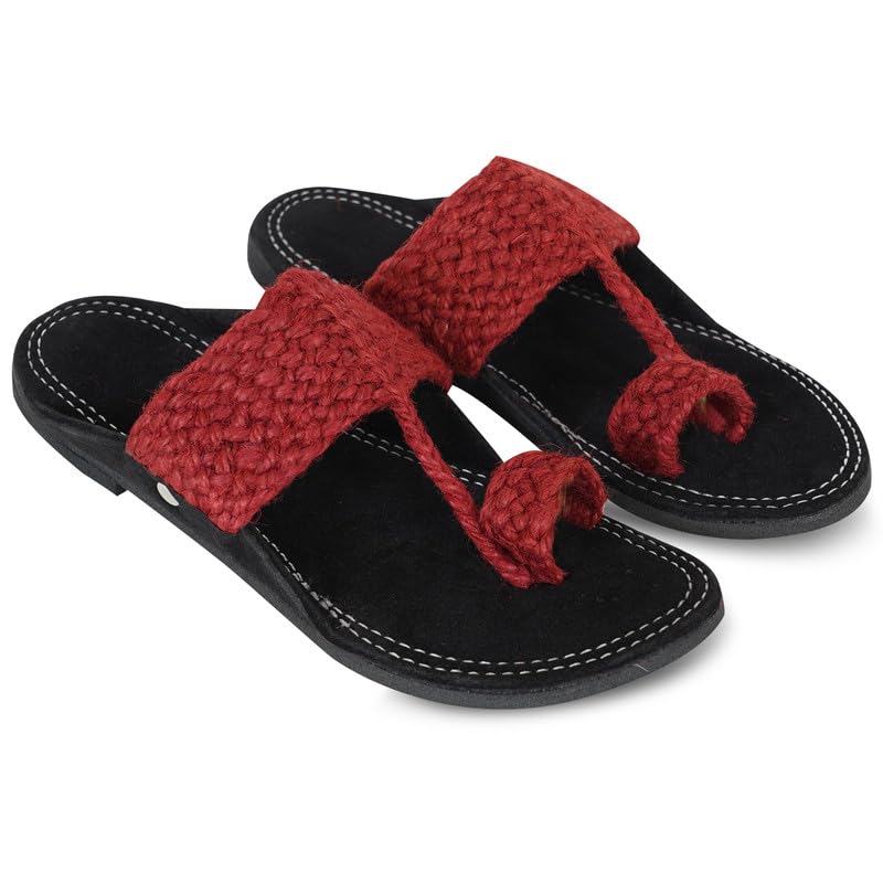Image of DFR Ethnic Sandals For Boys Men, Comfortable Men's Rajasthani Slippers Chappals