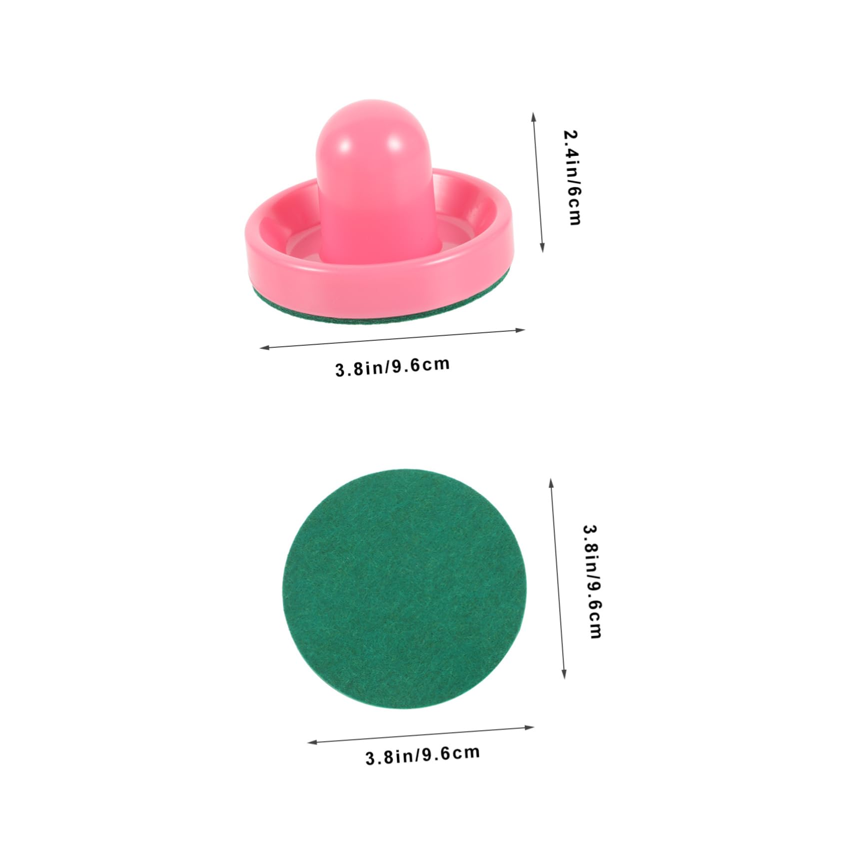 Set de Palets de Hockey Table Ronds Pousseur en Abs Lisse