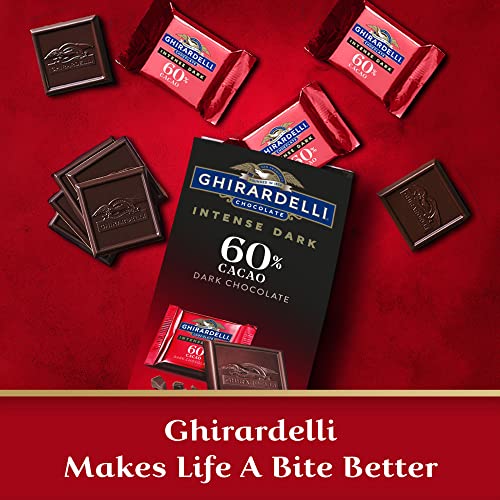 Ghirardelli Intense Dark Chocolate Squares, 60% Cacao, 4.1 Oz Bag #TOP4