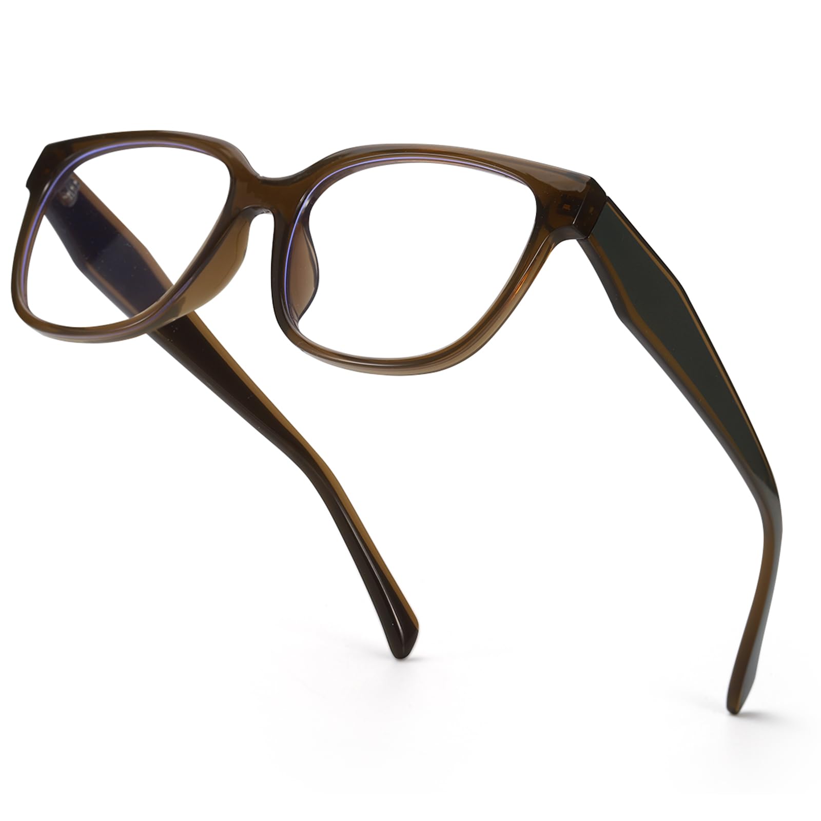 SODQW Trendy Blue Light Blocking Glasses for Women Square Frame Reduce Eyestrain Computer Glasses