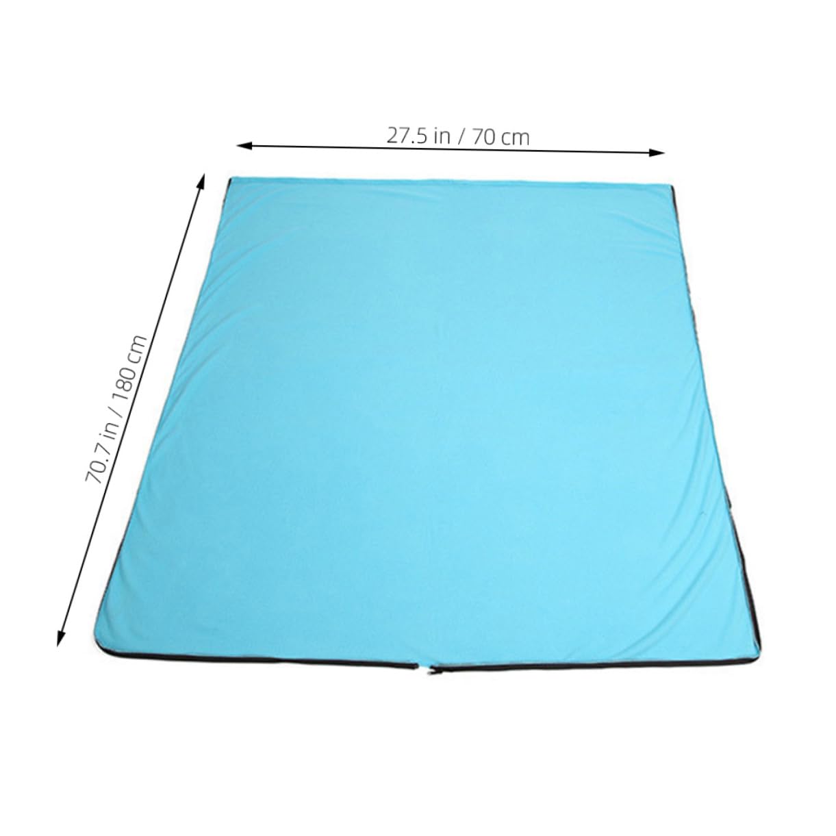 HEMOTON Camping Fleece Lined Durable for Outdoor Hiking with Storage Bag for Camping Home Use Guests Sky Blue