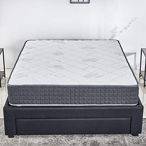 10 inch Latex Hybrid Coil Spring Mattress/Cooling Bed in a Box-Pocket Innerspring Mattress/CertiPUR-US/20Years