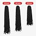 LADY MIRANDA Passion Twist Hair 24 Inch Passion Twist Crochet Hair Natural Synthetic 6 Packs Passion Twist Hair Soft Pre Looped Passion Twsit Hair Extensions for Black Women (24 Inch, 1B, 6 Packs)