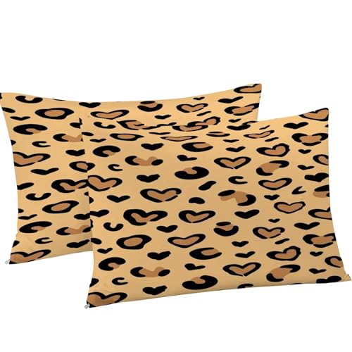 Housse de couette imprimé léopard 90x190 en microfibre douce avec zip pour lit simple - 8