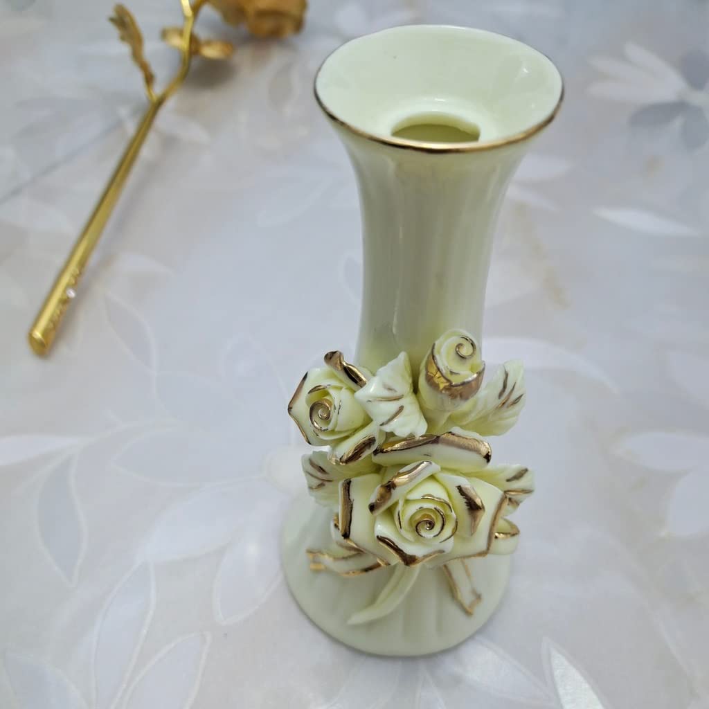 Künstliche Blumen Gefälschte Roseartificial Rose Blumenkunst mit Vase, Goldfolie Rose Set, verwendet, um Hochzeiten, Geschenke, Home Dekorationen zu dekorieren Künstliche Blumen wie Echt ( Color : A )