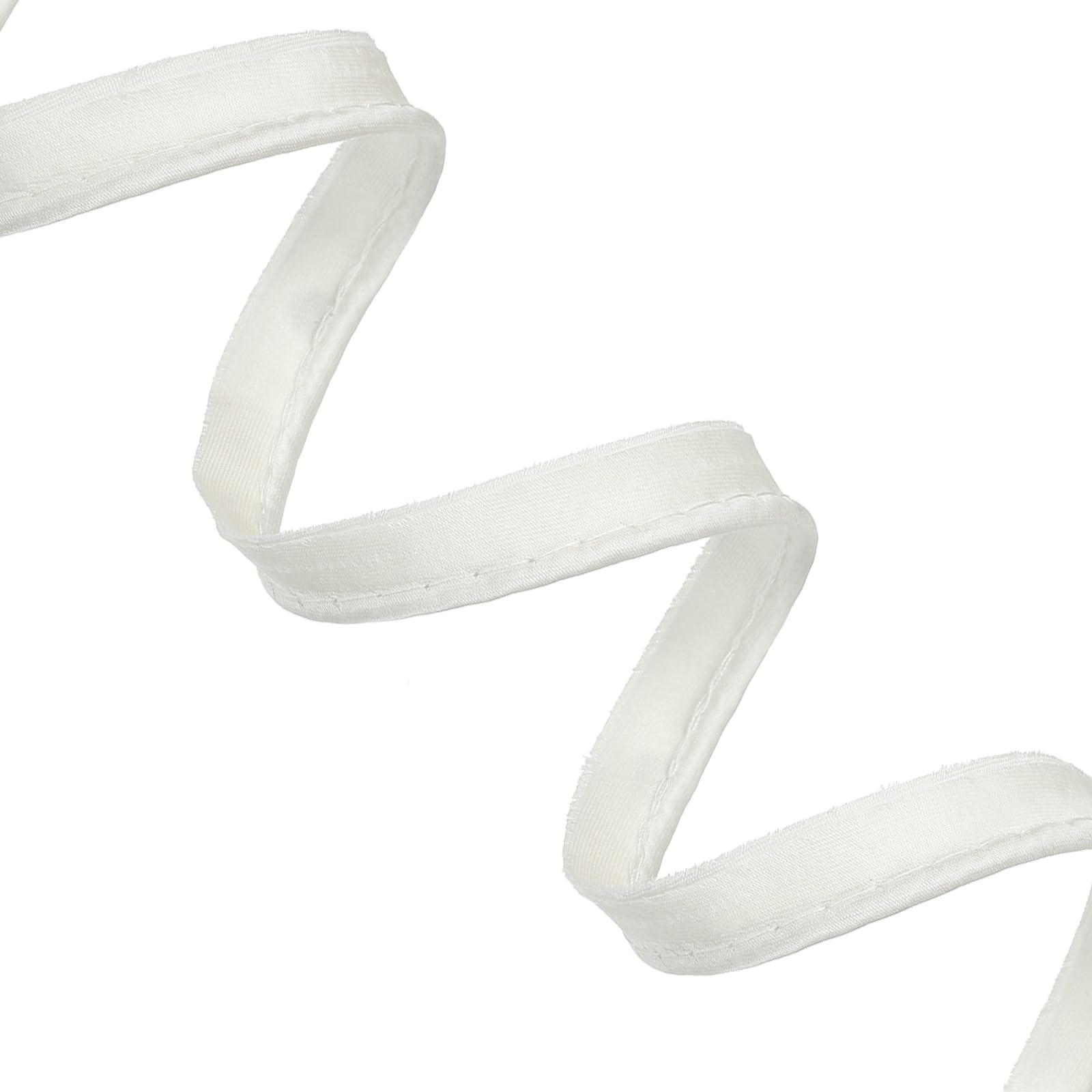 sourcing map Piping Bias Tape 1/2 Inch 11 Yards / 10m Piping Trim with Cotton Core Lip Cord Trim for Sewing Binding Hemming Cushions DIY Decor Craft, Milk White