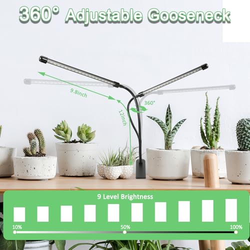 Image of Sunny Power Clip On Grow Lights for Indoor Plants Full Spectrum for Seeding