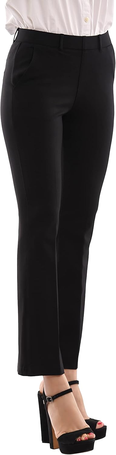 Marycrafts Women's Pull On Stretch Yoga Straight Dress Work Pants 29" /31"/33" - Image 6