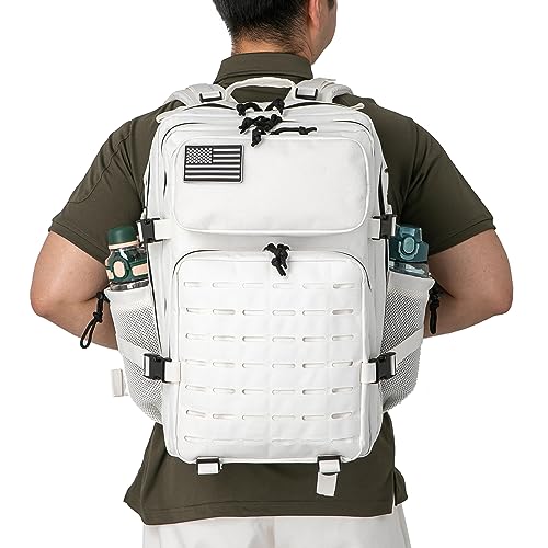 Image of QT&QY 25L /45L Military Tactical Backpack For Men Molle Daypack 3 Day Bug Out Bag Hiking Rucksack With Bottle Holder