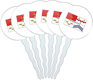 Rensselaer Polytechnic Institute Secondary Logo Cupcake Picks Toppers Decoration Set of 6